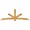 Ekena Millwork Alberta Rough Sawn Timber Gable Bracket, Western Red Cedar, 108"W x 40"H x 4"D x 6"F, 9/12 Pitch GBW108X40X0406ALB00RWR - alternate 1